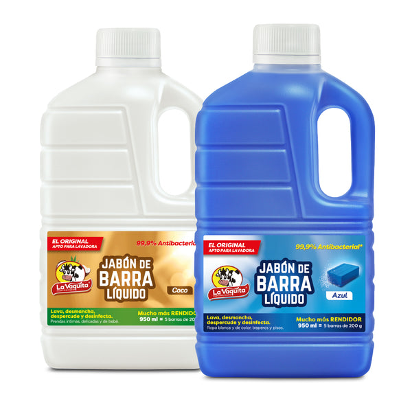 JABON BARRA LIQ COCO+AZUL 1.9L VAQUITA